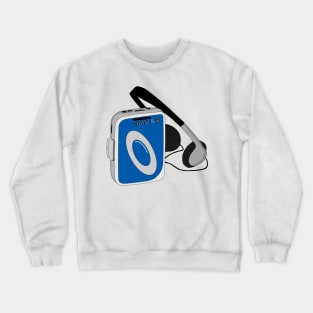 classic retro vintage walkman Crewneck Sweatshirt